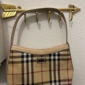 Burberry Beige Plaid Women's Bag